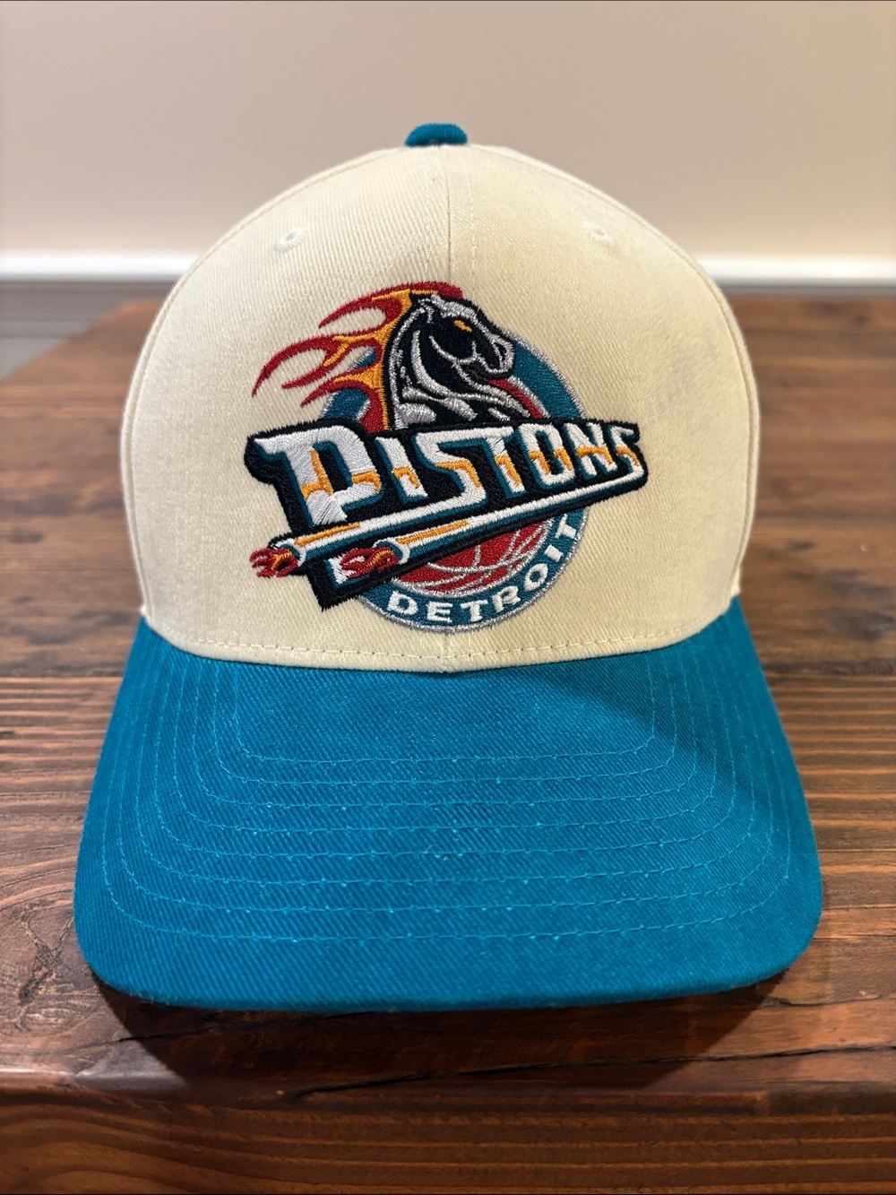 New Culture Kings x Mitchell & Ness Detroit Pistons Snapback Hat